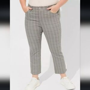 Crop Boot Cut Super Soft Plaid High-Rise Jean Size 30 or 6X by Torrid